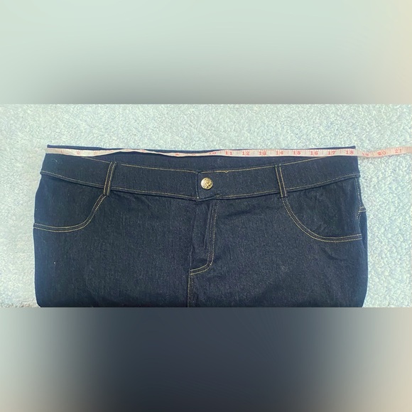 My Style 2X Jegging in Faux Dark Demin - Picture 5 of 7